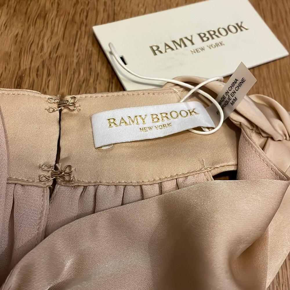 ✨ NWT Ramy Brook Hunter Halter Tank Top in Buttercream size Medium MSRP $295 - Picture 3 of 7